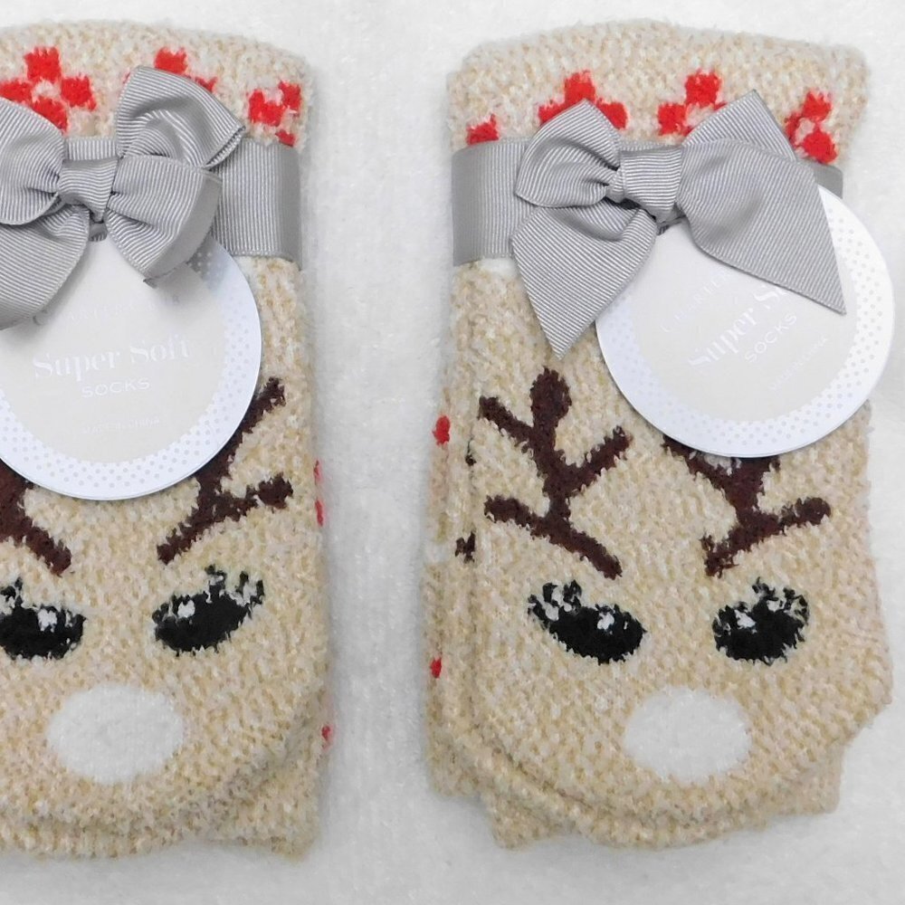 F123 Reindeer Women's Super Soft Butter Socks